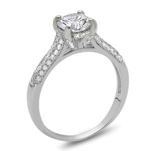 925  Sterling Silver Solitaire Engagement Ring